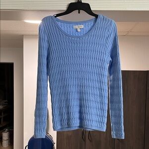 Kim Rogers Light Blue Ribbed Sweater